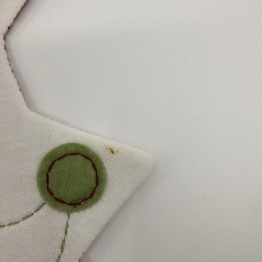 Pottery Barn Kids Christmas Tree  Placemat‎ Soft White Set Of 4 Stains